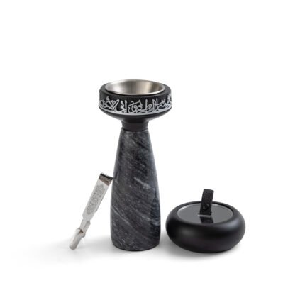 مبخر عود فخم (اسود و فضي)